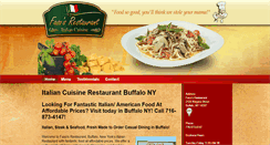 Desktop Screenshot of fasosrestaurant.com