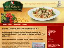 Tablet Screenshot of fasosrestaurant.com